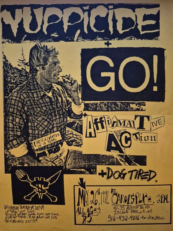  PUNK FLYER - (11 x 8.5) Yuppicide