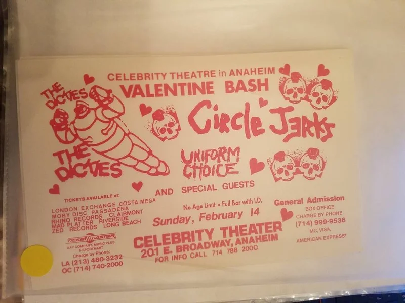 $10 PUNK FLYER - CIRCLE JERKS DICKIES UNIFORM CHOICE