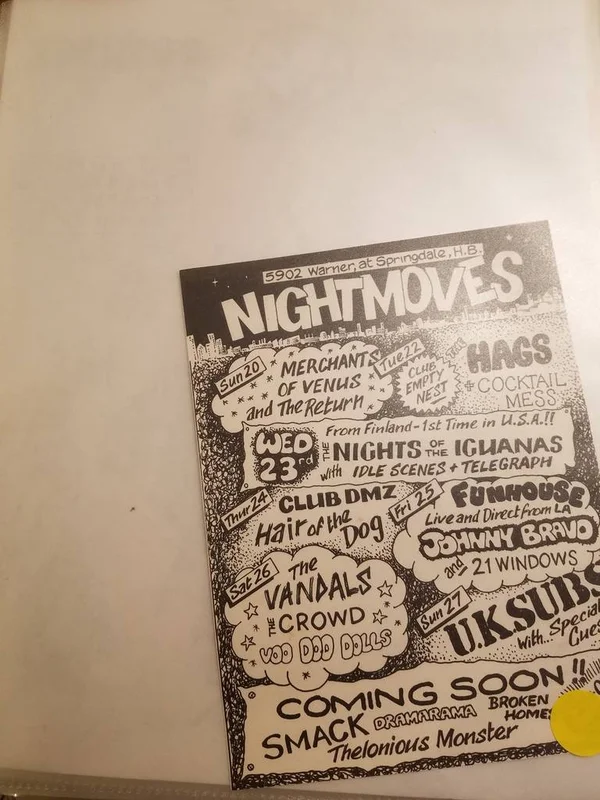 $10 PUNK FLYER - HAGS CROWDS VANDALS