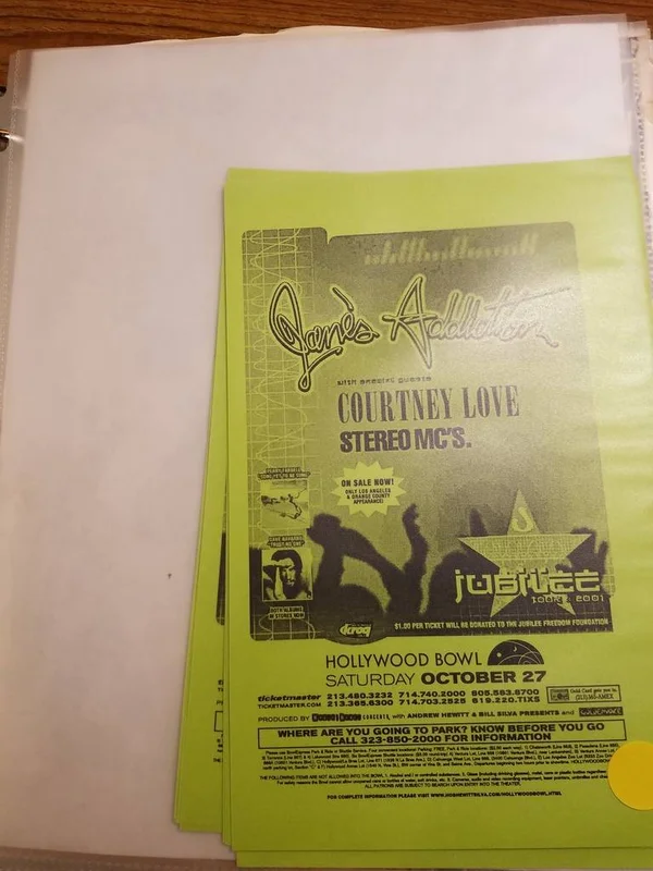 $10 PUNK FLYER - JANE'S ADDICTION