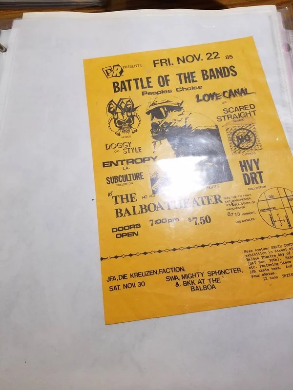 $10 PUNK FLYER - LOVE CANAL
