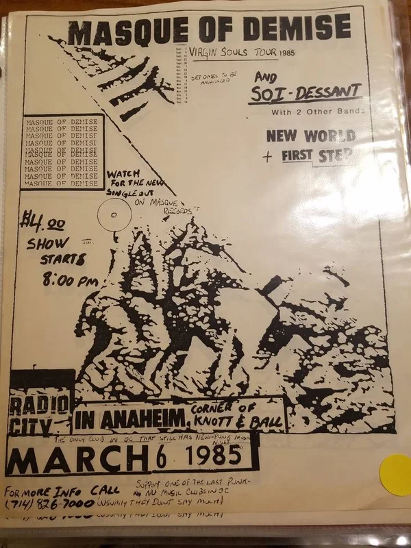 $10 PUNK FLYER - MASQUE OF DEMISE