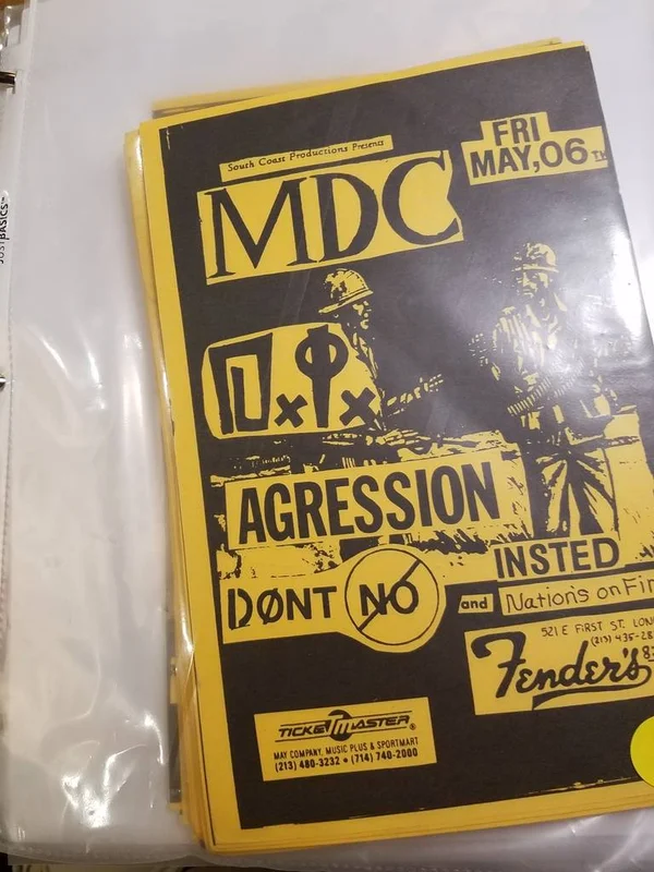 $10 PUNK FLYER - MDC DI AGRESSION