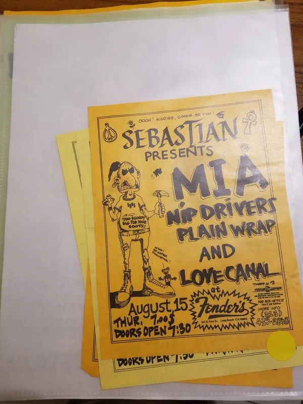 $10 PUNK FLYER - MIA PLAIN WRAP NIP DRIVERS LOVE CANAL