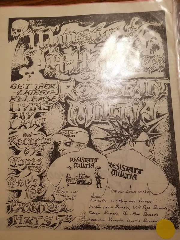 $10 PUNK FLYER - RESISTANT MILITIA