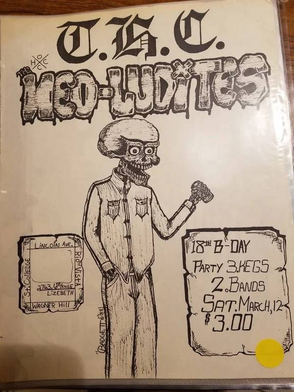 $10 PUNK FLYER - THC NEO-LUDITES