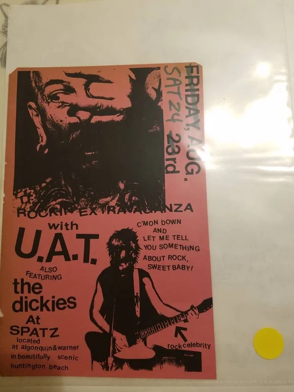 $10 PUNK FLYER - UAT DICKIES