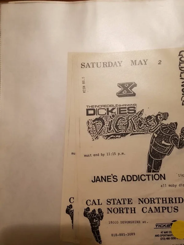 $10 PUNK FLYER - X DICKIES JANE'S ADDICTION
