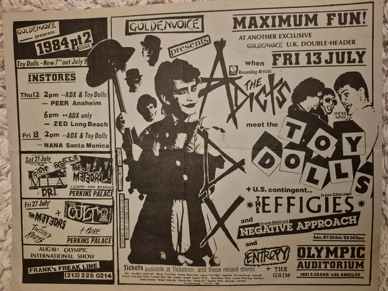 PUNK FLYER - (11x8.5) Adicts Toy Dolls