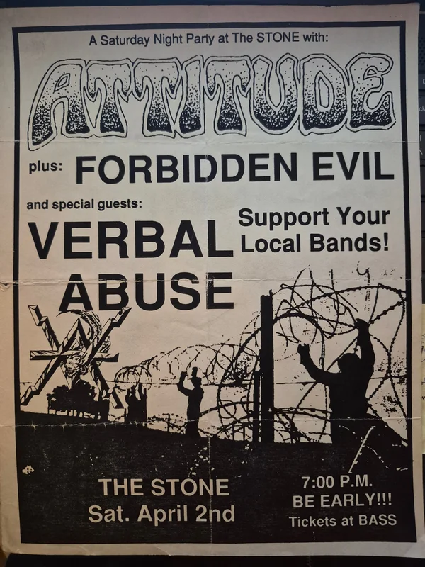 $15 PUNK FLYER - (11x8.5) Attitude Verbal Abuse