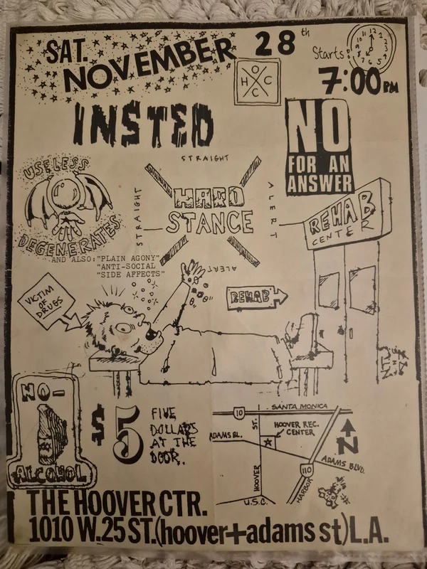 $15 PUNK FLYER - (11x8.5) Insted No For An Answer
