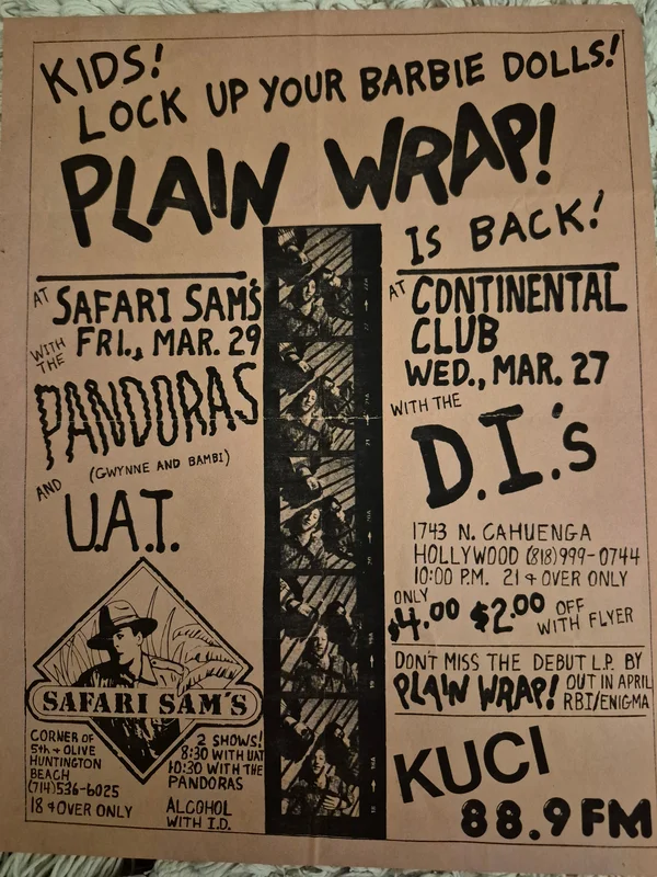$15 PUNK FLYER - (11x8.5) Plain Wrap