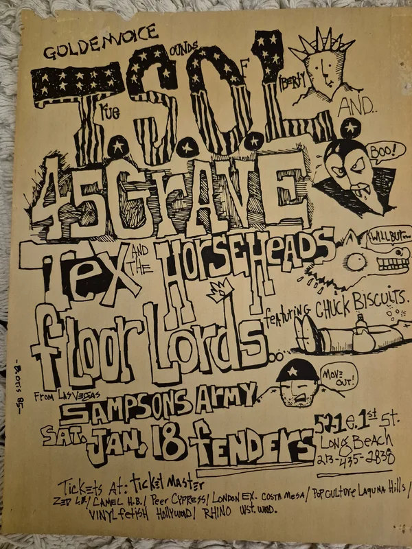 PUNK FLYER - (11x8.5) TSOL 45 Grave