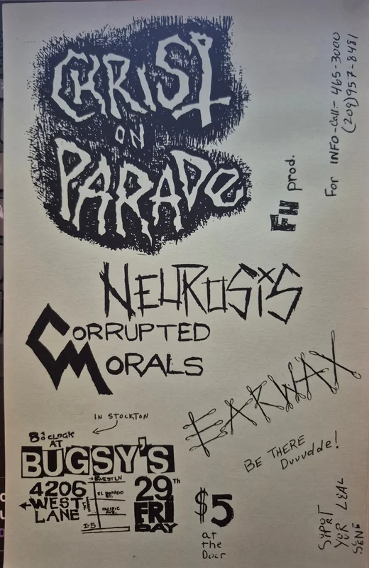 PUNK FLYER - (5.5x8.5) Christ On Parade Neurosis