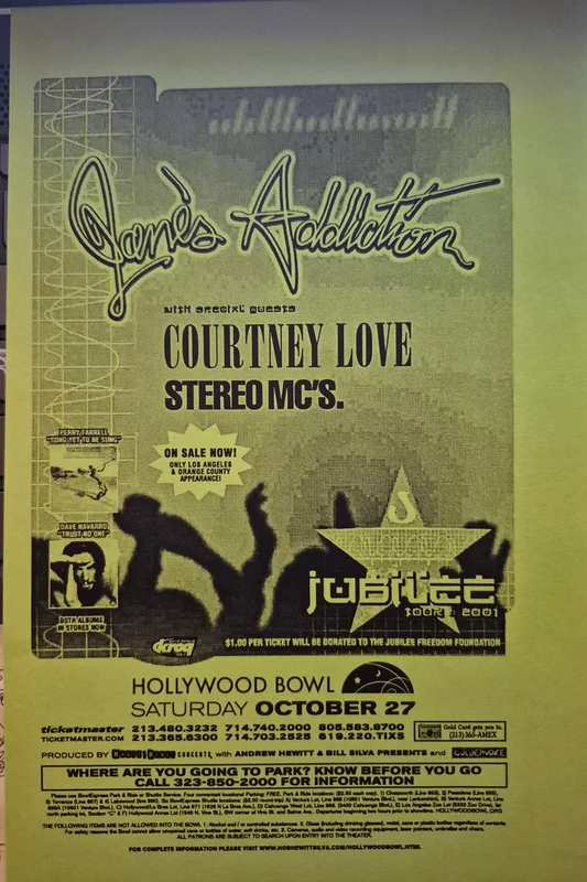 $15 PUNK FLYER - (5.5x8.5) Janes Addiction