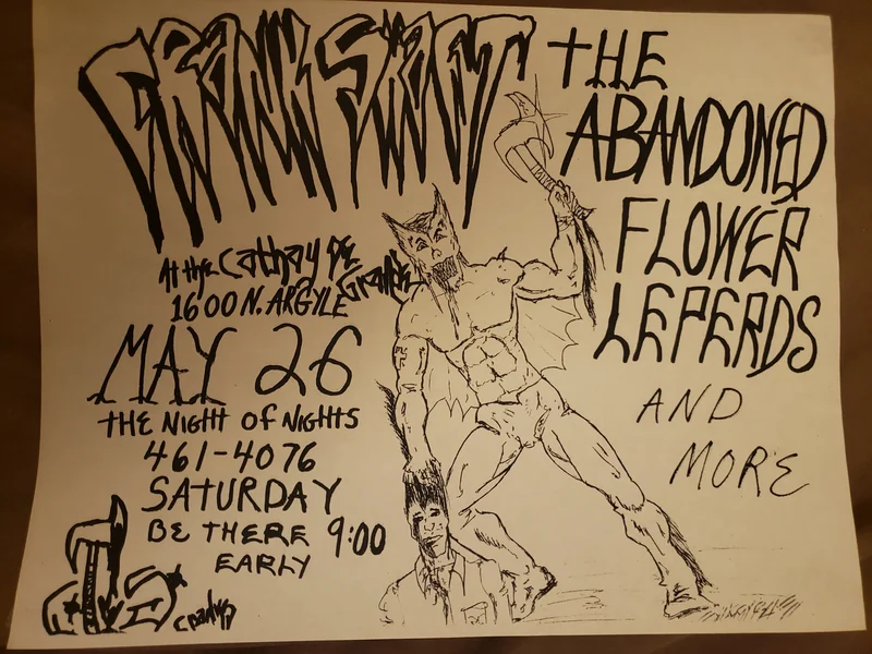$15 PUNK FLYER - (8.5 x 11) CRANK SHAFT ABANDONED