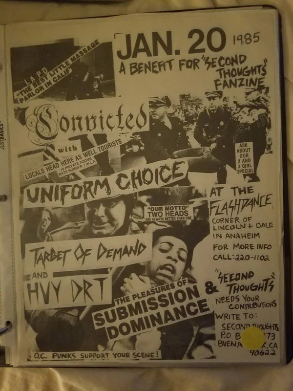 $15 PUNK FLYER CONVICTED UNIFORM CHOICE TARGET OF DEMAND