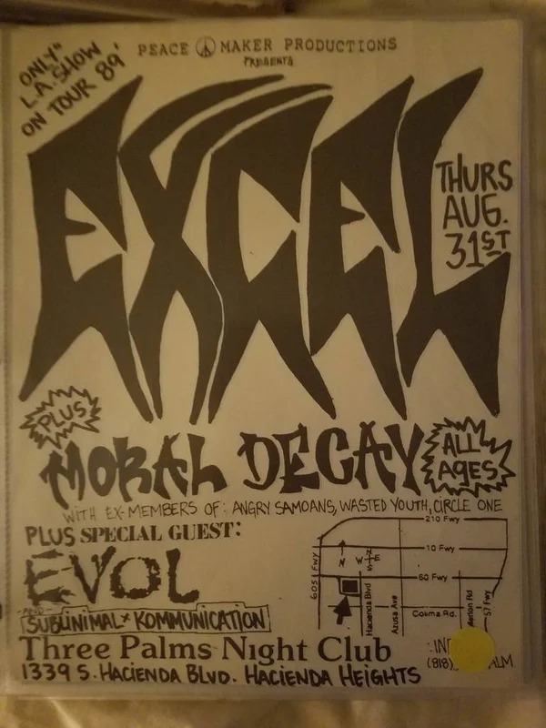 $15 PUNK FLYER EXCEL MORAL DECAY