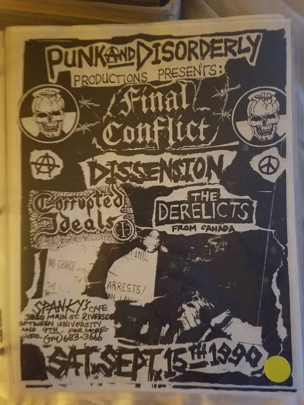 $15 PUNK FLYER FINAL CONFLICT DISSENSION