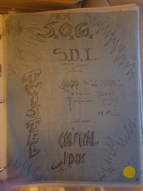 $15 PUNK FLYER S.O.G. S.D.I.