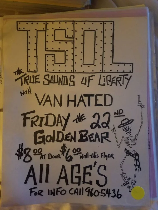 $15 PUNK FLYER TSOL VAN HATED