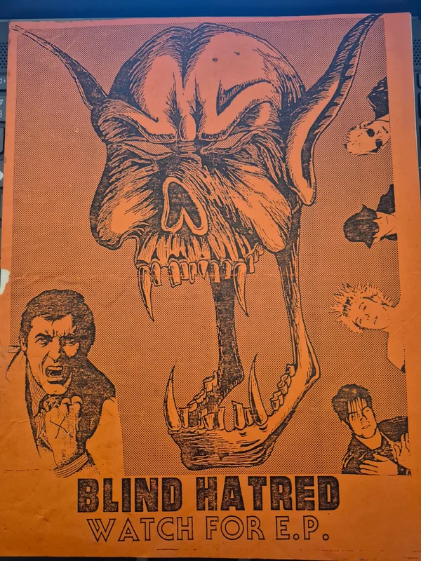 $20 PUNK FLYER  (8.5 x 11) Blind Hatred