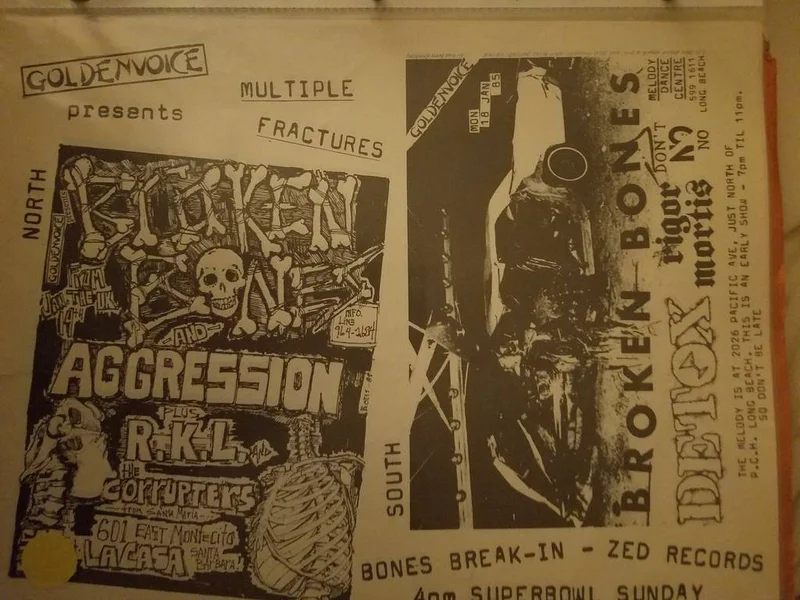 $20 PUNK FLYER - BROKEN BONES AGGRESSION RKL