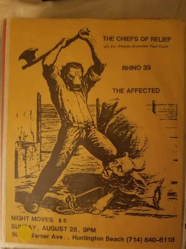 $20 PUNK FLYER - CHIEFS OF RELIEF RHINO 39