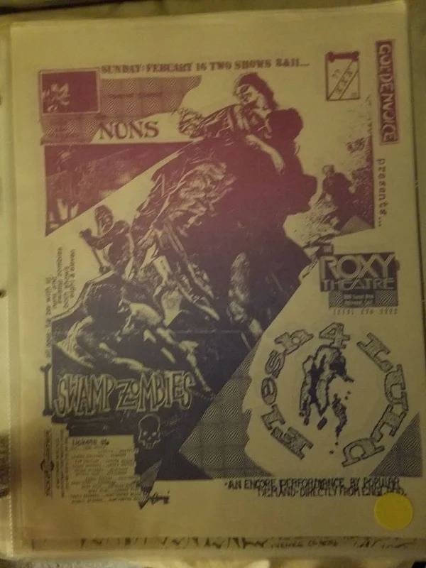 $20 PUNK FLYER - NUNS SWAMP ZOMBIES