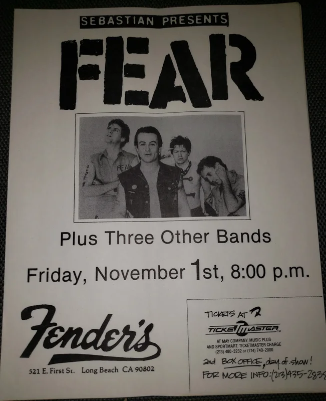 $25 PUNK FLYER - FEAR (8.5X11)