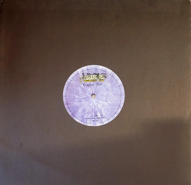 3 Colours Red - Copper Girl 12" Single (Promo)