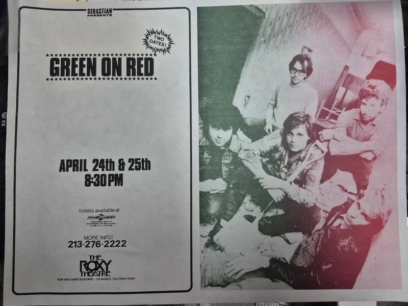 $30 PUNK FLYER - (8.5 X 11) GREEN ON RED
