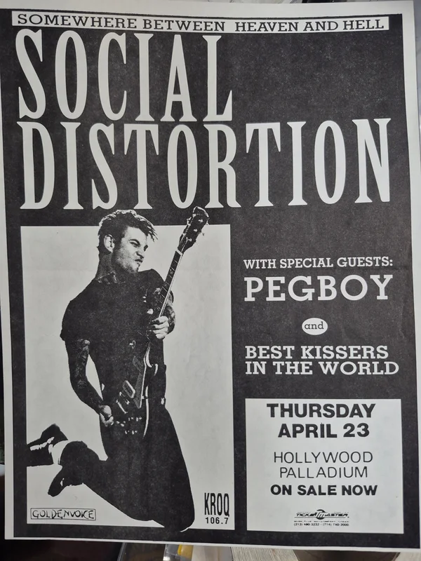 $30 PUNK FLYER - (8.5 X 11) SOCIAL DISTORTION