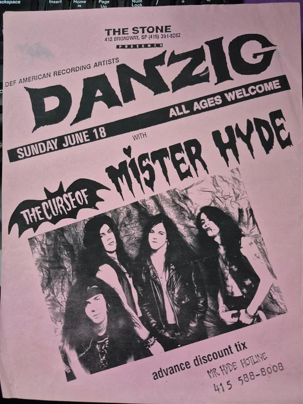 $40 PUNK FLYER (8.5 x 11) DANZIG