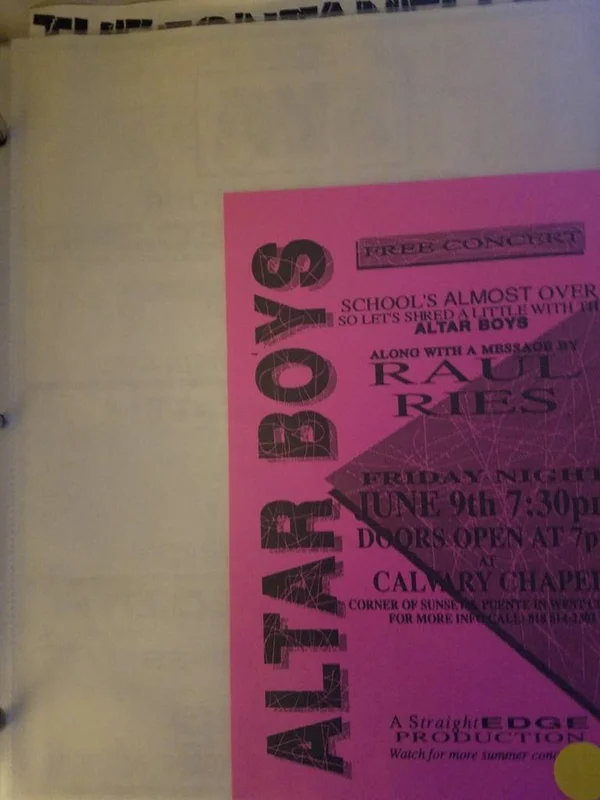 $5 PUNK FLYER - ALTAR BOYS
