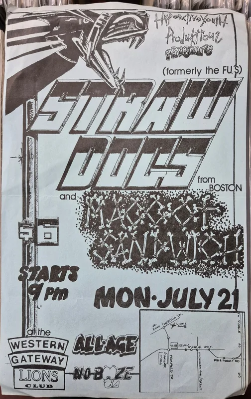 $50 PUNK FLYER (8.5x14) STRAW DOGS MAGGOT SANDWICH
