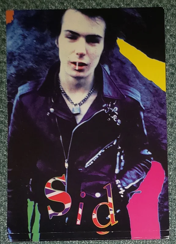 90s  SID VICIOUS POSTCARD