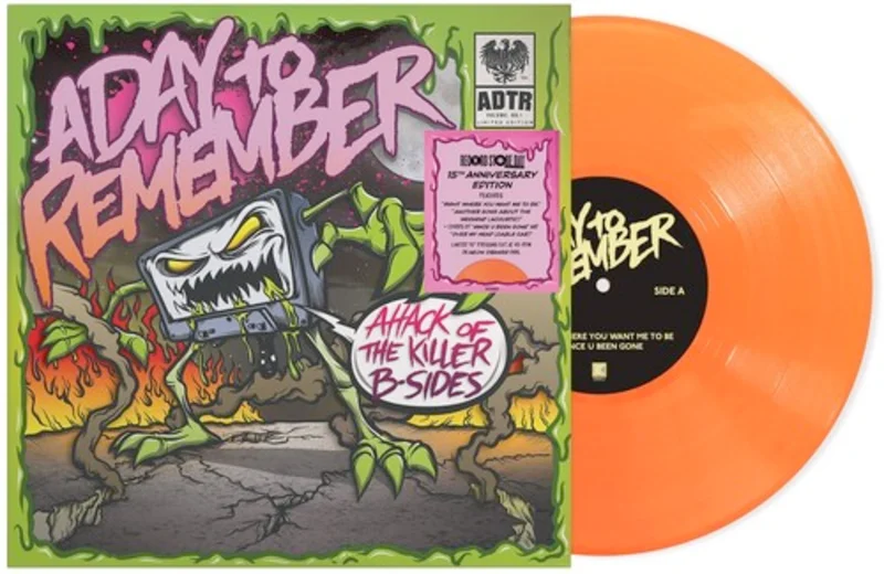 A Day to Remember - Attack of the Killer B's - 10" on colored vinyl for RSD25