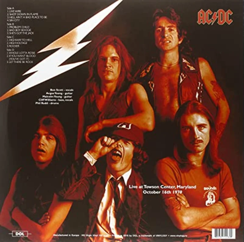 AC/DC - Live 1979 - Towson Cenaryland (Quick Ship)