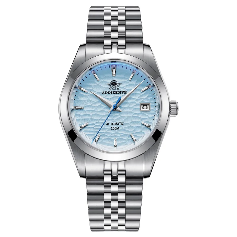 ADDIESDIVE 39mm Retro Mechanical Men Watch AD2118 White
