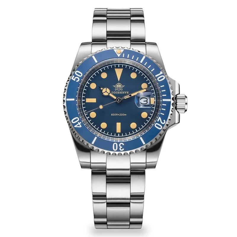 ADDIESDIVE 41mm Retro Sub Quartz Watch AD2054 Blue