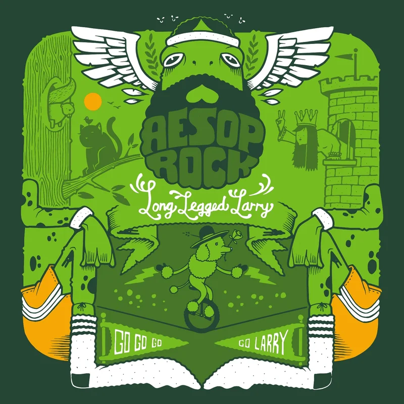 Aesop Rock - Long Legged Larry - limited Colored vinyl w/ full color picture sleeve