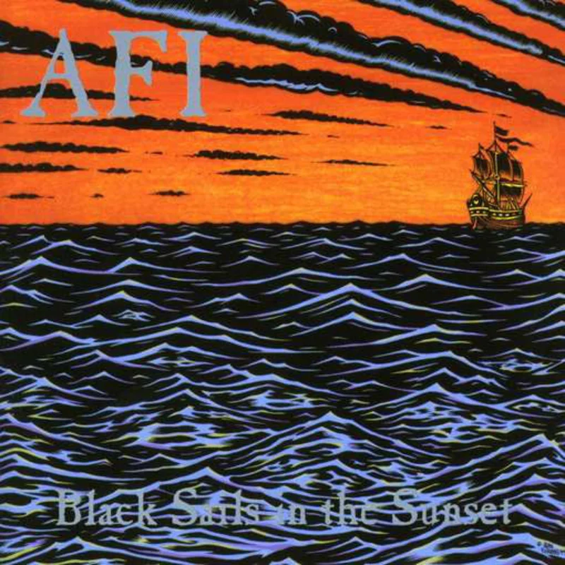 AFI - Black Sails In The Sunset USED LP (orange marble vinyl)