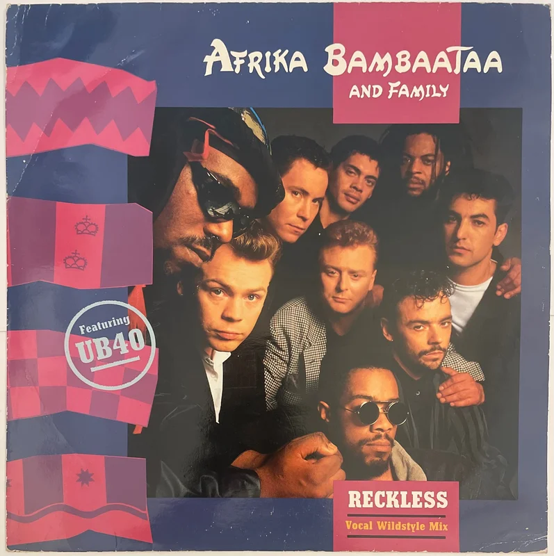Afrika Bambaataa And Family Featuring UB40 Reckless (Vocal Wildstyle Mix) 12" Single