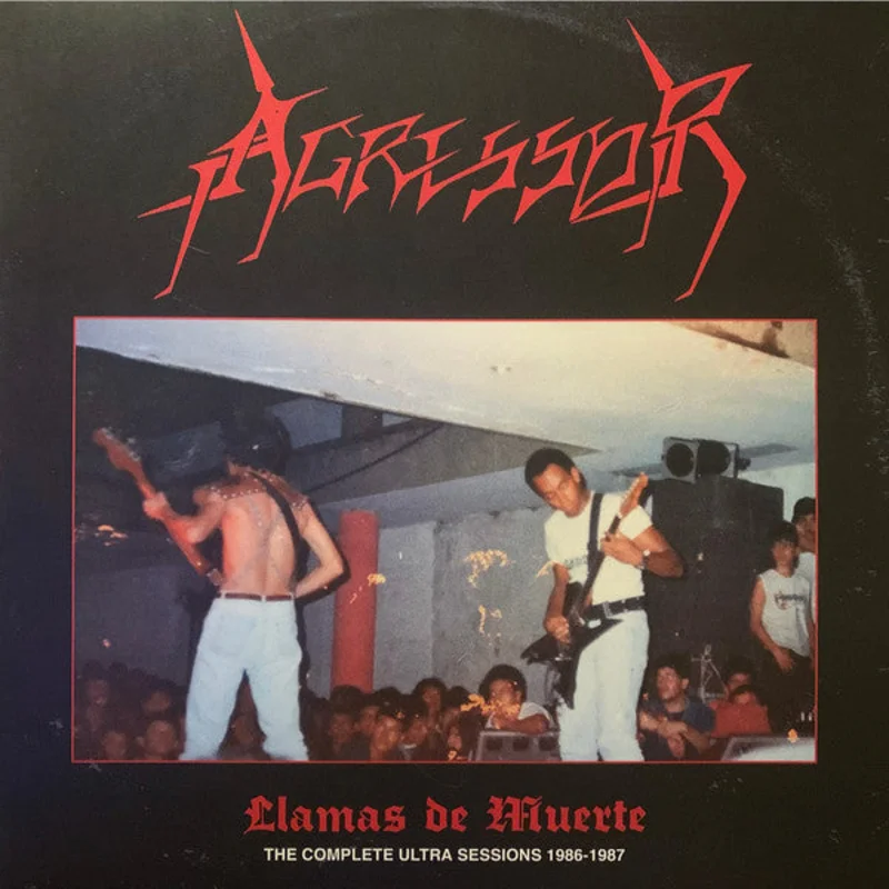 Agressor - Llamas de Muerte -The Complete Ultra Sessions 1986 to 1987 USED METAL 2xLP (clear splatter vinyl)