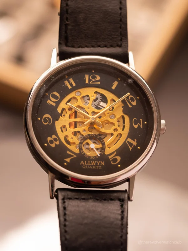 Allwyn Quartz Black Very Rare NOS 2 (Ref. V2588-8040) (36mm; Quartz)