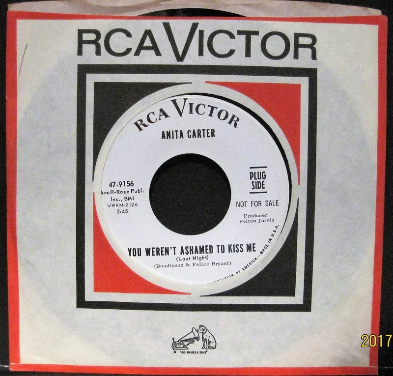 Anita Carter - You Weren't Ashamed To Kiss Me b/w I Don't Need You Anymore