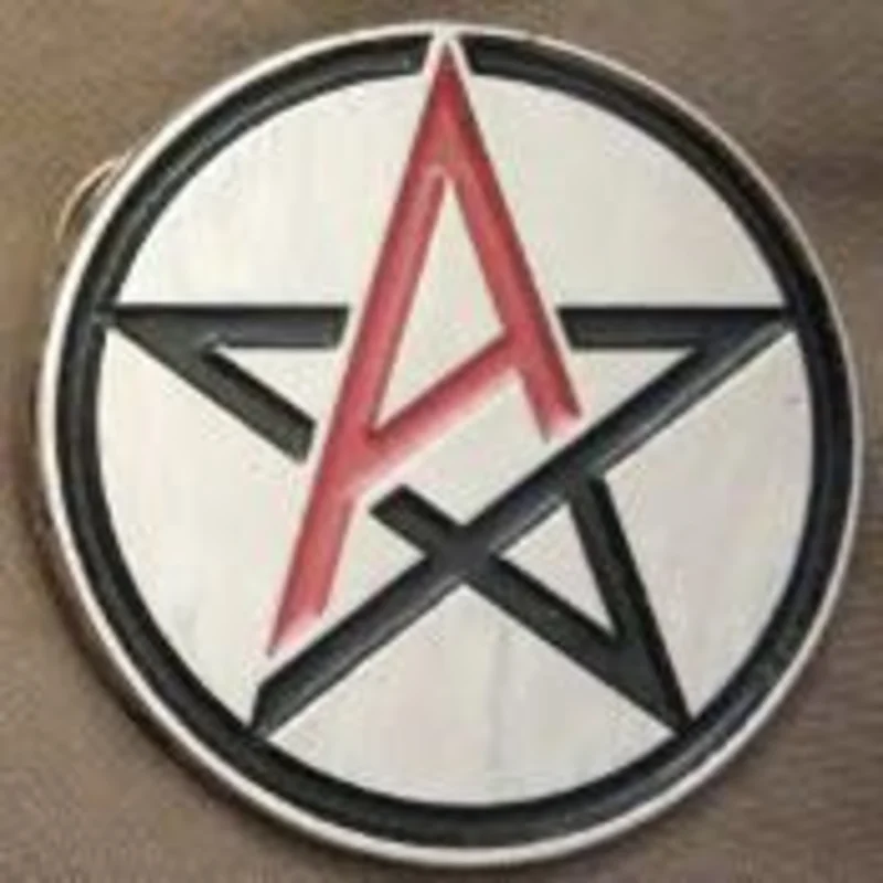 ANTHRAX - PENTAGRAM METAL BADGE