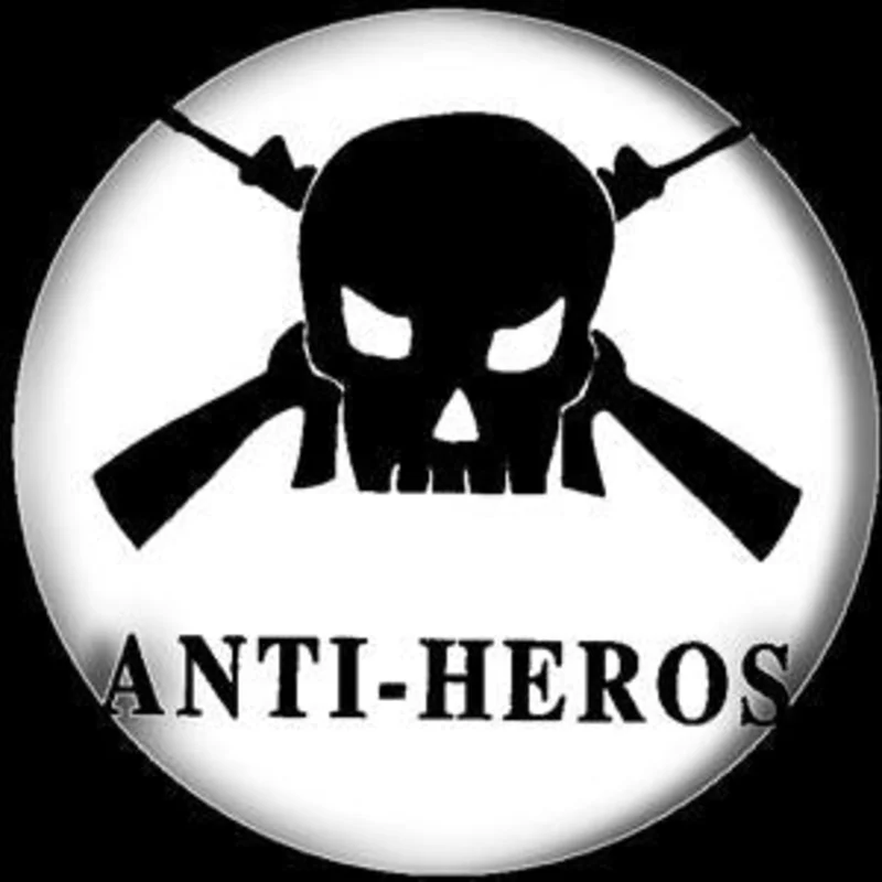 ANTI HEROS button (1 inch)