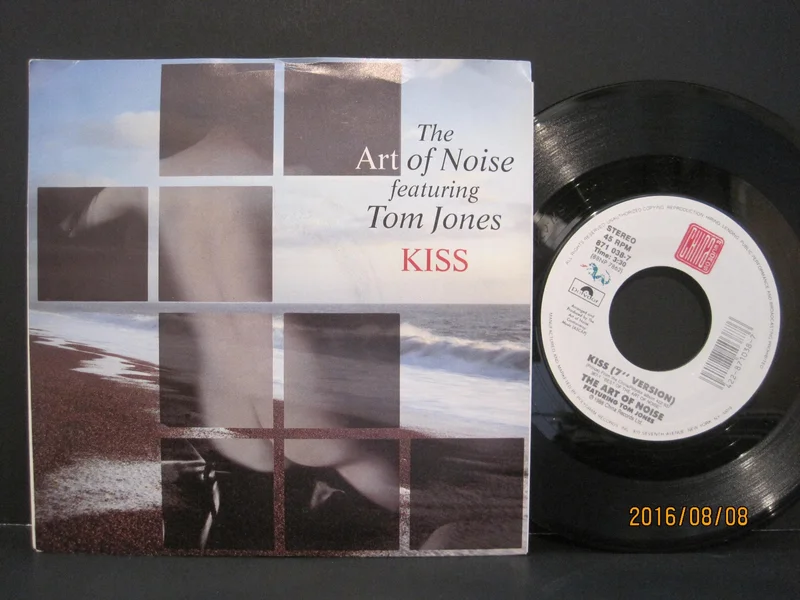 Art of Noise with Tom Jones - Kiss b/w E.F.L. PS
